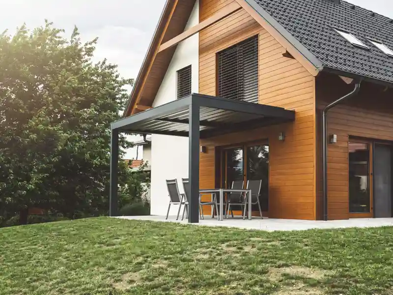 modern cabin in a remote area